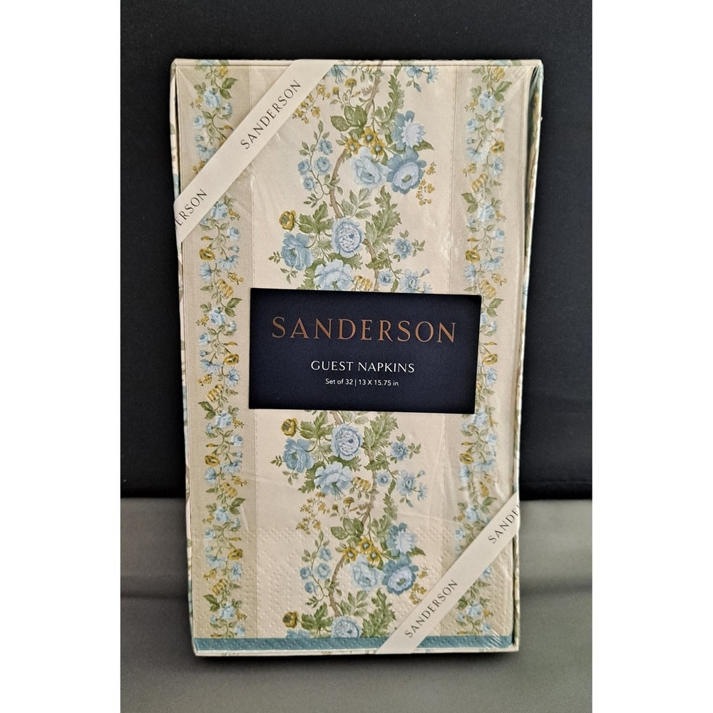 New Set Of 32 Sanderson Paper Guest Napkins Hykenham Inspired